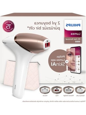 Rafta Ipl Tüy Alma Cihazı, Vücut ve Yüz Için 4 Başlık ve Taşıma Çantası