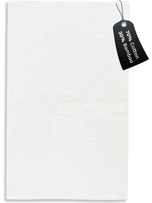 Rafta Chakra Bamboo Solid Paspas 60X100 Cm, Beyaz