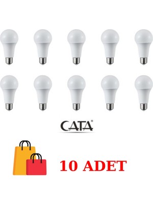 Rafta Cata CT-4277 9WATT LED Tasarruflu Orijinal Ampul Beyaz 10 Adet