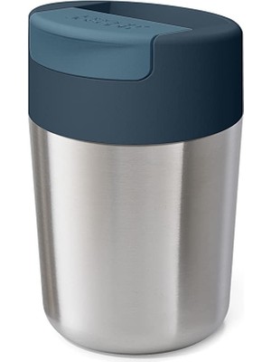 Rafta Joseph Joseph Sipp Çelik Paslanmaz Çelik Seyahat Kupası Kapaklı Kapaklı - 340 ml (12 Fl. Oz) - Antrasit