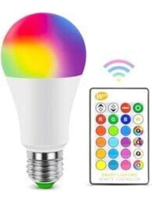 Rafta Genel K2 9W Rgb LED Ampul Çok Renkli, 9W Rgb LED Ampul Çok Renkli