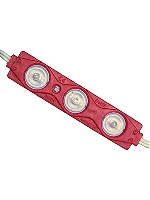 Rafta 20 Adet 1.5W 12V Mercekli Modül LED (Kırmızı)