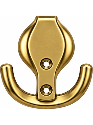 Rafta Altın Çiftli Duvar Askı Aparatı Dekoratif Metal Vestiyer Portmanto Banyo Mutfak Askısı