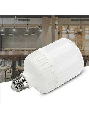 Rafta Bakyar Torch-40 W LED Ampul Beyaz 6500K Yüksek Işık Gücü Düşük Elektrik Tüketimi E 27 Standart Duylu Parlak Beyaz Işık 6500 K