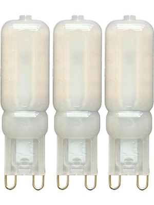Rafta Avarson Osaka LED Kapsül Ampul, 5W, Sarı Işık (3000K), G9 Duylu, 3 Adet