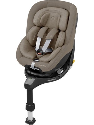 Rafta Maxi-Cosi Mica 360 Pro I-Size Dünyanın Ilk Kızaklı, Araç Dışına Çıkabilen Adac'lı Isofix'li 360 Dönebilir Yatabilir 0-18 kg Bebek Oto Koltuğu Authentic Truffle