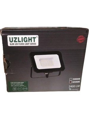 Rafta Uzlight 30W Slım LED Mini Projektör 6500K Beyaz Işık