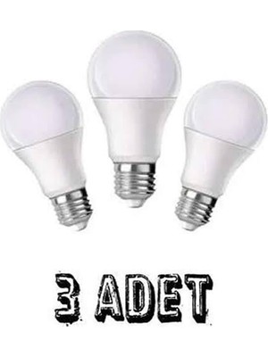 Rafta LED Ampul, E27 Duy, Beyaz Işık, 3'lü Paket