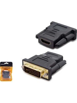 Rafta Hadron HDX1260 DVI (E) 24+5 - HDMI (D) Dönüştürücü Adaptör - Siyah