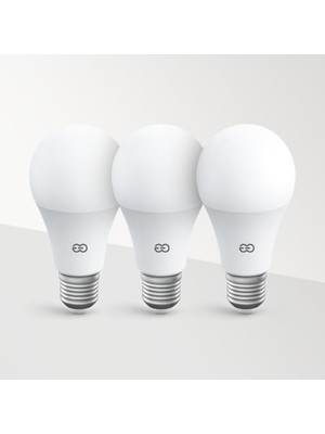 Rafta 12W Enerji Verimli LED Ampul, 3'lü Gün Işığı Seti