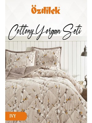 Özdilek Cottony Battaniyeli Yorgan Seti Çift Kişilik Ivy