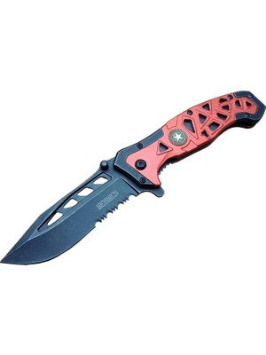 Miss Mojo MX50 Testereli Outdoor Çakı 21 cm - Otomatik, Kemerlikli