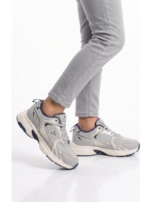 Cool Bağcıklı Hafif Rahat Gri Unisex Yürüyüş ve Spor Ayakkabı Sneaker Terra G