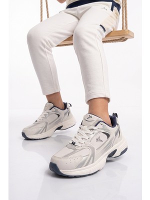 Cool Bağcıklı Hafif Rahat Beyaz Unisex Yürüyüş ve Spor Ayakkabı Sneaker Terra G