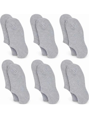 Çamaşır Kenti Kadın Bambu 6’lı Dikişsiz Babet Çorap Siyah Beyaz Gri Görünmez Sneaker Çorap Nefes Alan Yumuşak