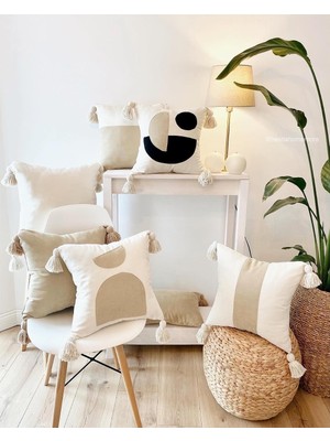 Tr Yastık Kılıfı Modern Dekoratif Kırlent Kılıfı Geometrik Motif Minder Kılıfı Koltuk Yatak Odası Ev Dekorasyon 40X40 cm