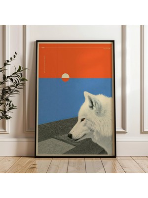 Ninastore Retro Japon Kurt Posteri Vaporwave Indie Sanatı (Dijital Indirme)