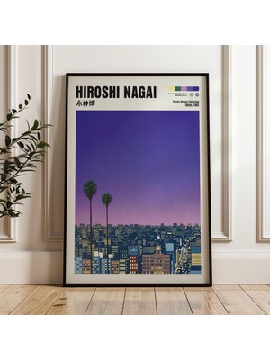 Ninastore Hiroshi Nagai Sanat Baskısı Japon Şehir Pop Posteri (Dijital Indirme)