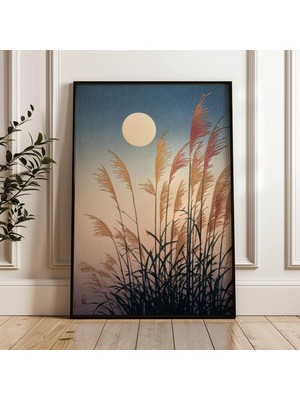 Ninastore Ay Işığında Pampas Otu Minimalist Japon Dijital Poster Indir