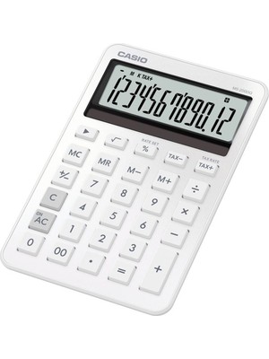 Casio MS-200DQ-WE 12 Hane Beyaz Üstü Hesap Makinesi