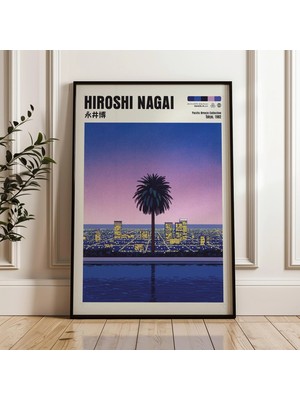 Ninastore Hiroshi Nagai Sanat Baskısı Japon Şehir Pop Posteri (Dijital Indirme)