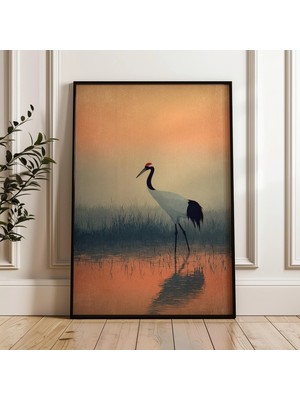 Ninastore Turna Kuşu Minimalist Japon Tarzı Dijital Poster Indir