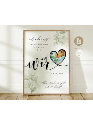 Ninastore Dijital Düğün Nakit Hediyesi | Düğün Posteri | Gelin ve Damat Için Kendin Yap Hediye | Düğün Nakit Hediyesi | Son Dakika Anında Indirilebilir A4