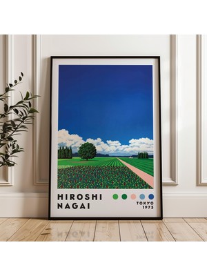 Ninastore Hiroshi Nagai Sanat Baskısı Modern Sanat Baskısı Vaporwave Baskı Japon Sanat Posteri Dijital Indirme Japon Şehir Pop Ev Dekorasyonu