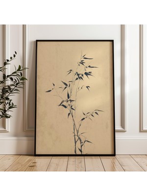 Ninastore Bambu Bitkisi Vintage Japon Tarzı Dijital Poster Indir