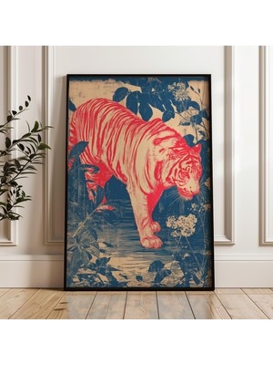 Ninastore Vintage Japon Kaplanı Vintage Tarzı Dijital Poster Indir
