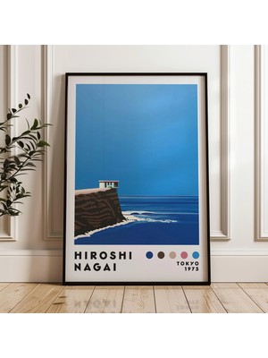 Ninastore Hiroshi Nagai Sanat Baskısı Japon Şehir Pop Vaporwave (Dijital Indirme)
