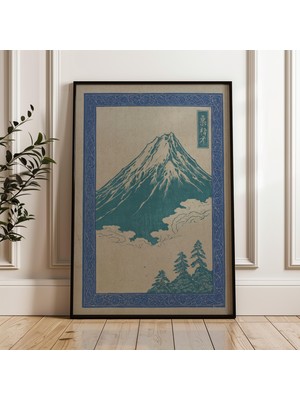 Ninastore Fuji Dağı Japon Geleneksel Ukiyo-E Tarzı Dijital Poster Indirme