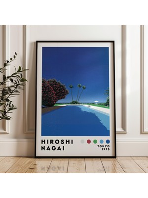 Ninastore Hiroshi Nagai Sanat Baskısı Dijital Indirme Japon Sanat Posteri Vaporwave Baskı Ev ​​dekorasyonu Japon Şehir Pop Modern Sanat Baskısı