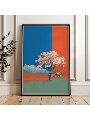 Ninastore Retro Japon Kiraz Çiçeği Baskılı Y2K Indie Dekor (Dijital Indirme)