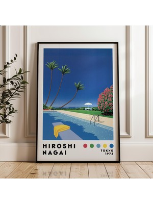 Ninastore Hiroshi Nagai Sanat Baskısı Dijital Indirme Japon Sanat Posteri Vaporwave Baskı Ev ​​dekorasyonu Japon Şehir Pop Modern Sanat Baskısı