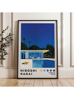 Ninastore Hiroshi Nagai Sanat Baskısı Japon Şehir Pop Posteri (Dijital Indirme)