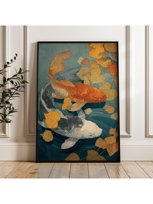 Ninastore Koi Balığı Geleneksel Japon Dijital Posteri Indir