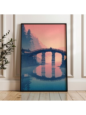 Ninastore Japon Köprüsü Manzarası Dijital Illüstrasyon Dijital Poster Indir