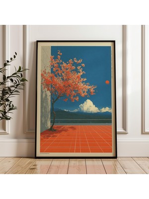 Ninastore Retro Japon Kiraz Çiçeği Y2K Baskılı Indie Oda Dekorasyonu (Dijital Indirme)
