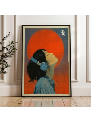 Ninastore Japon Y2K Posteri, Indie Oda Dekorasyonu, Vaporwave Sanatı (Dijital Indirme)