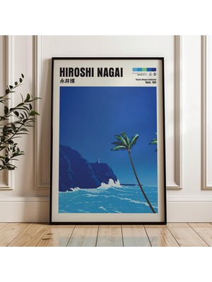 Ninastore Hiroshi Nagai Sanat Baskısı Vaporwave Japon Posteri (Dijital Indirme)