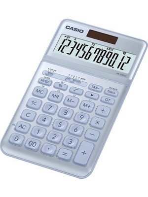 Casio JW-200SC-BU 12 Hane Mavi Masa Üstü Hesap Makinesi