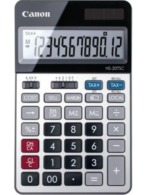 Canon Hs-20 Tsc 12 Hane Metal Kasa Masa Üstü Hesap Makinesi