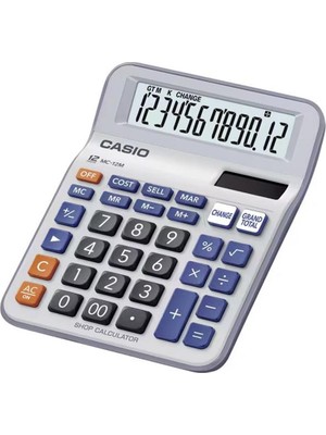 Casio MC-12M-W 12 Hane Masa Üstü Hesap Makinesi