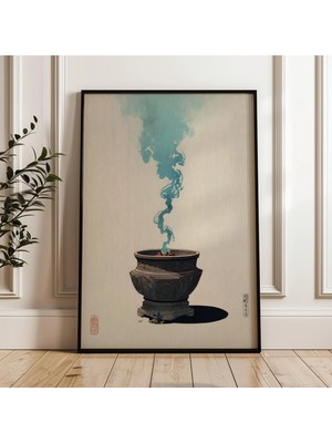 Ninastore Tütsü Yakma Kabı Japon Ukiyo-E Tarzı Dijital Poster Indirme