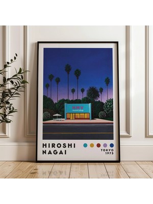 Ninastore Hiroshi Nagai Sanat Baskısı Japon Şehir Pop Posteri (Dijital Indirme)