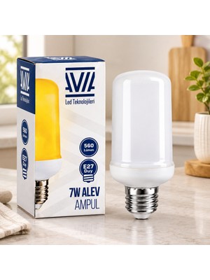 TeknoKapsül E27 Alev Görünümlü Ampul 7W 560 Lümen IP20