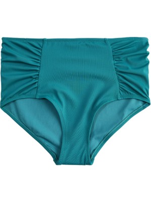 Rafta Drape Detaylı Yüksek Bel Toparlayıcı Bikini Altı