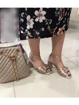 Guja Arme Cıty 22Y566 Abiye Bej Topuklu Ayakkabı