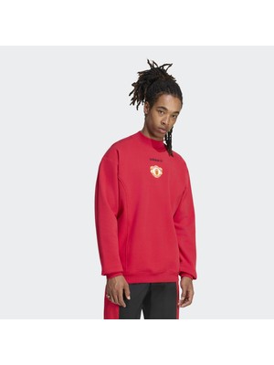 Adidas Manchester United Erkek Kırmızı Sweatshirt (KH4831)